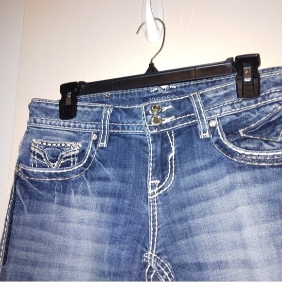 Vigoss The New York Slim Boot jeans size 5/6 flap pockets - Picture 3 of 8